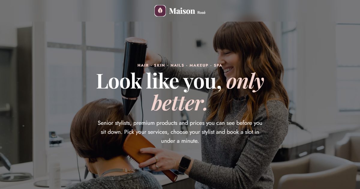 Maison Rosé salon